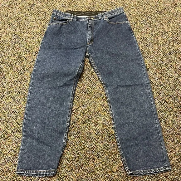Mens navy blue jeans, worn once - Picture 1 of 2